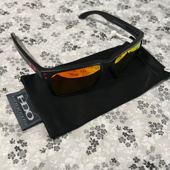 Oakley Sunglasses Holbrook Ruby Iridium Prizm Polarized 9102 - Picture 8 of 12